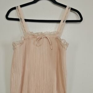 Elegant Cream Lace Trim Camisole